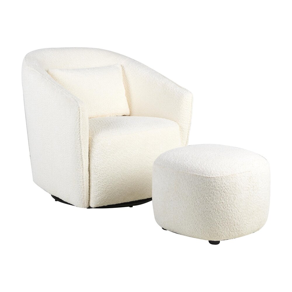 Gomi - swivel & gliding chair Cream
