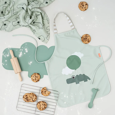 Waterproof kinderschort Happy clouds Powder