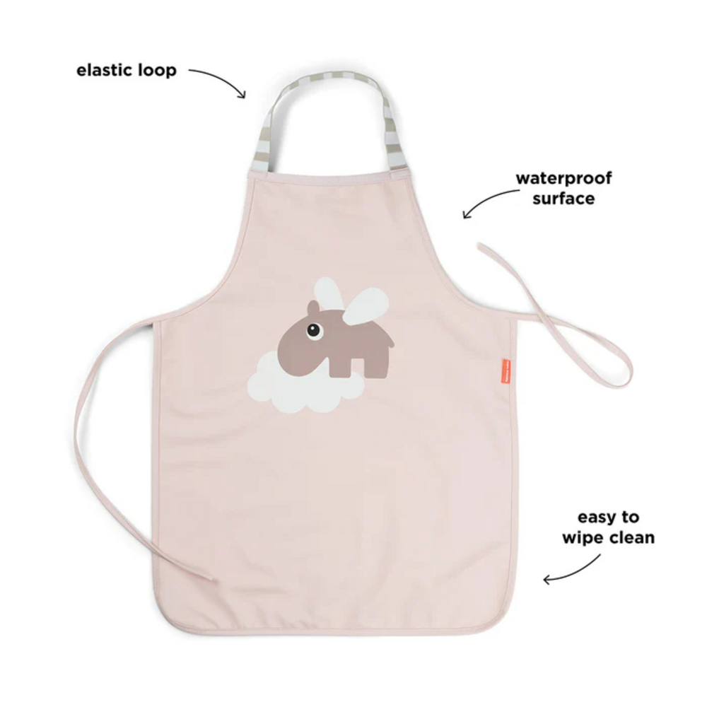 Waterproof kinderschort Happy clouds Powder
