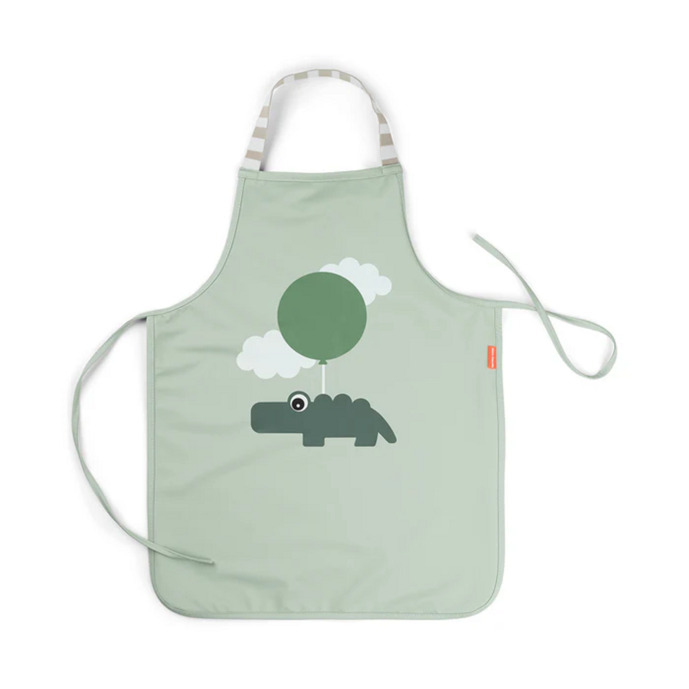 Waterproof kinderschort Happy clouds Green