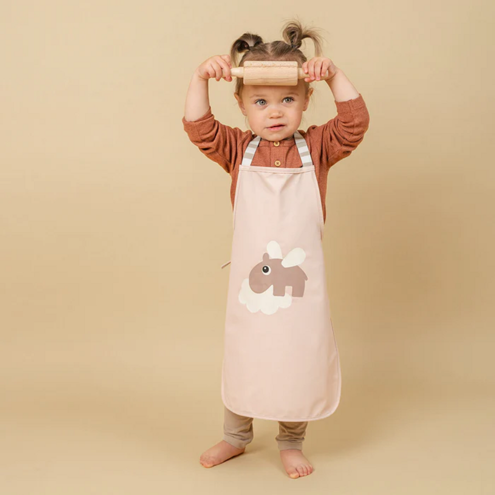 Waterproof kinderschort Happy clouds Powder