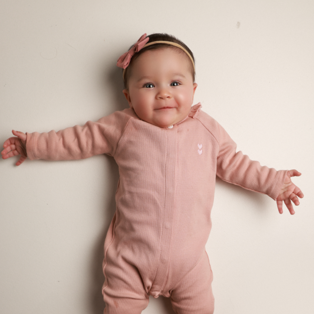 Babypakje Olivia ruffles Blush pink