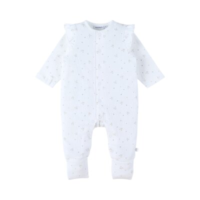 Baby Pyjama, Jersey AOP - Newborn Wit