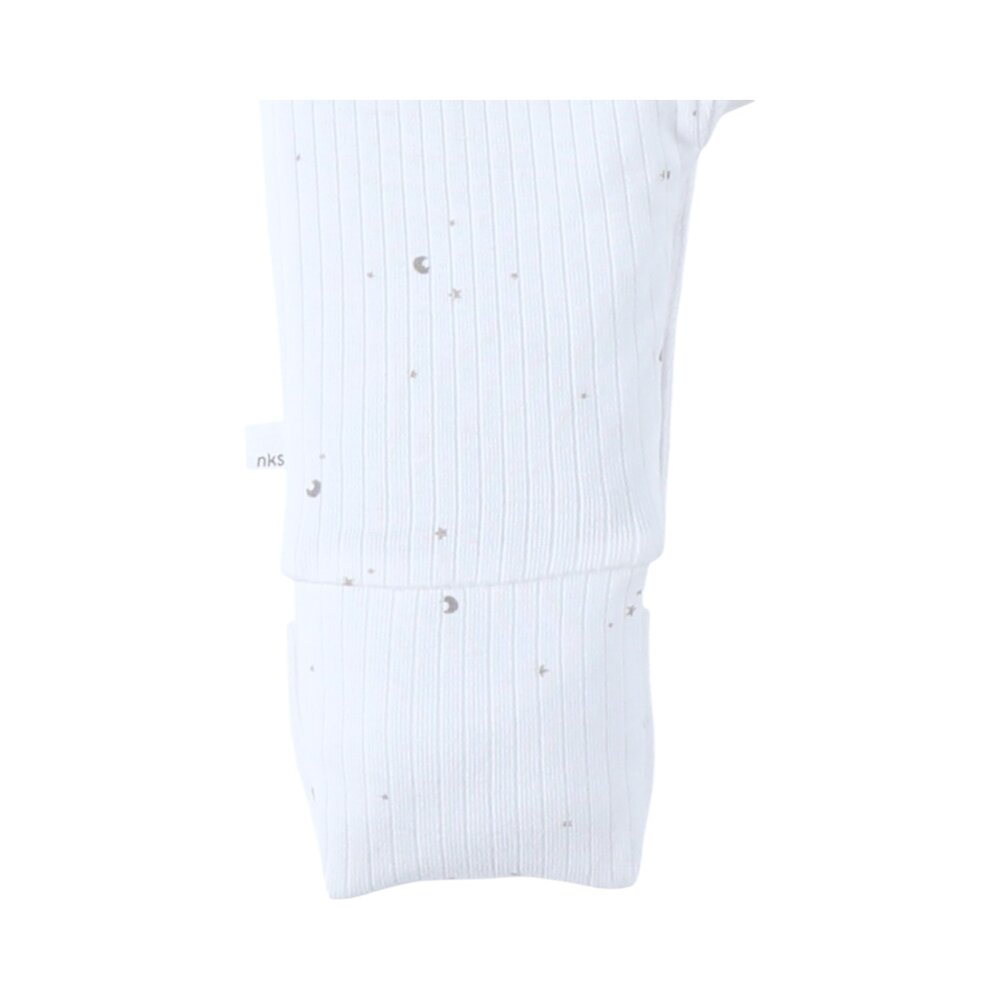 Baby Pyjama, Jersey AOP - Newborn Wit