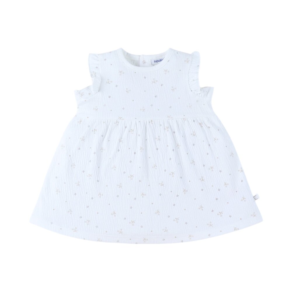 Kleedje, Jersey Gekreukeld - Newborn Beige