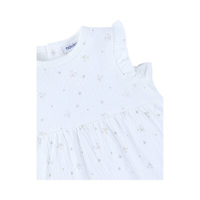 Kleedje, Jersey Gekreukeld - Newborn Beige
