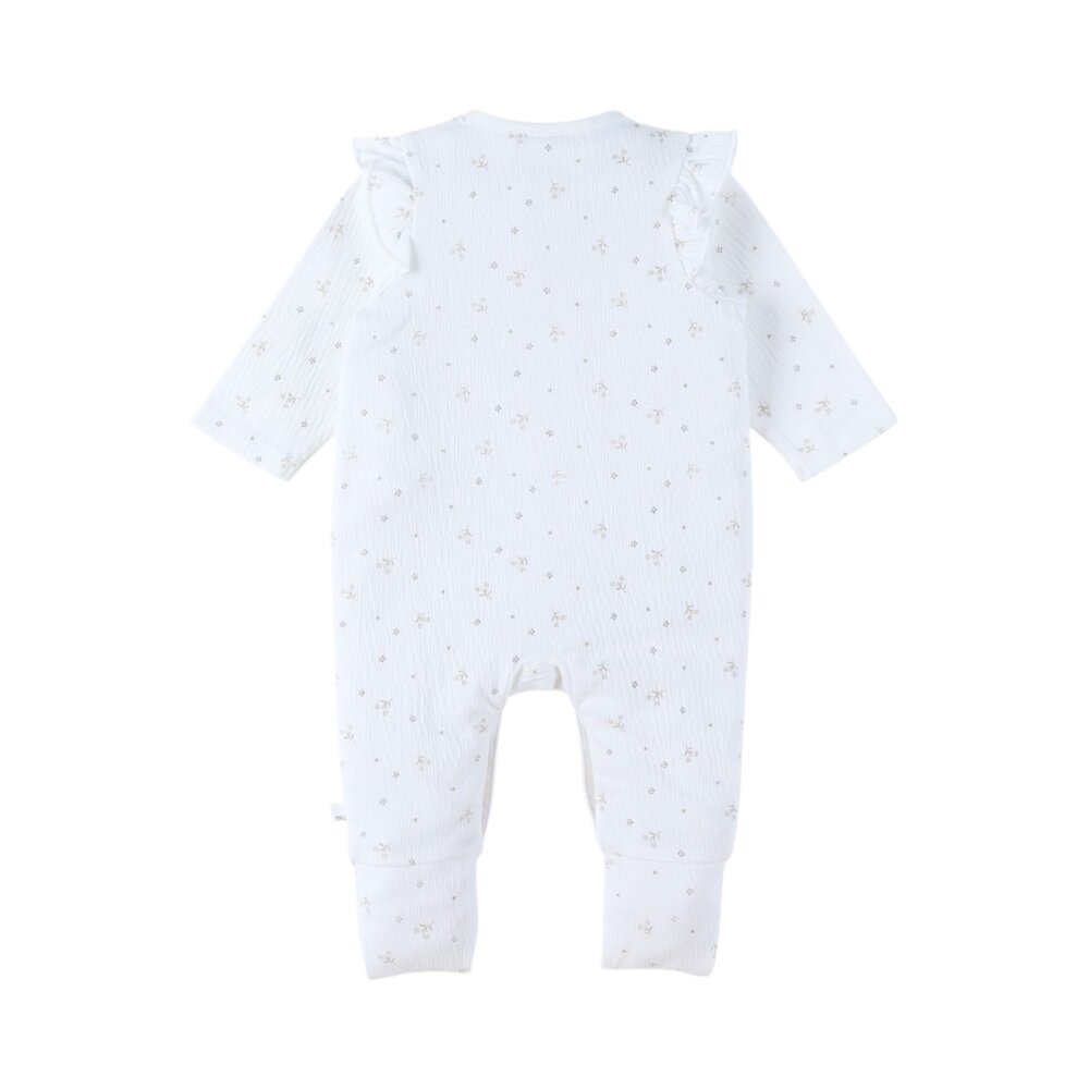Baby Pyjama, Jersey AOP - Newborn Wit