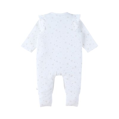 Baby Pyjama, Jersey AOP - Newborn Wit