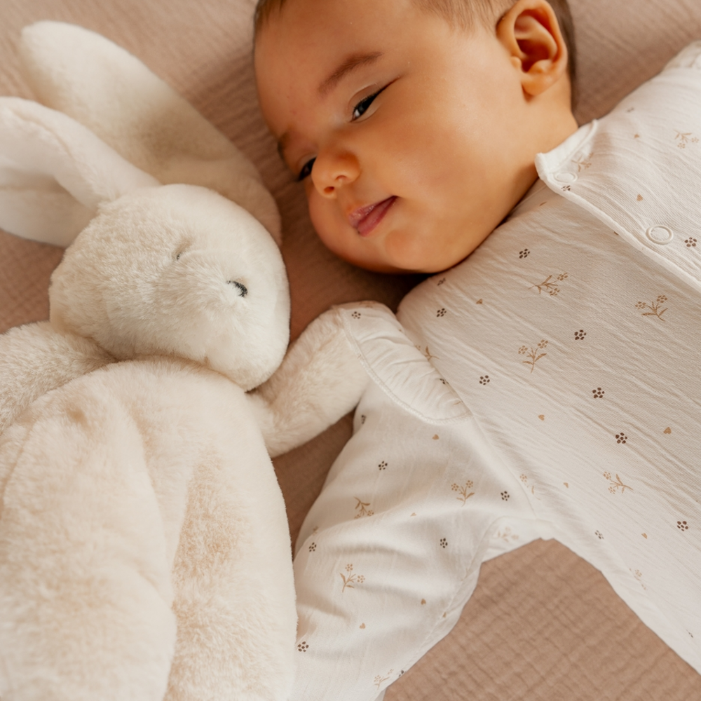 Baby Pyjama, Jersey AOP - Newborn Wit