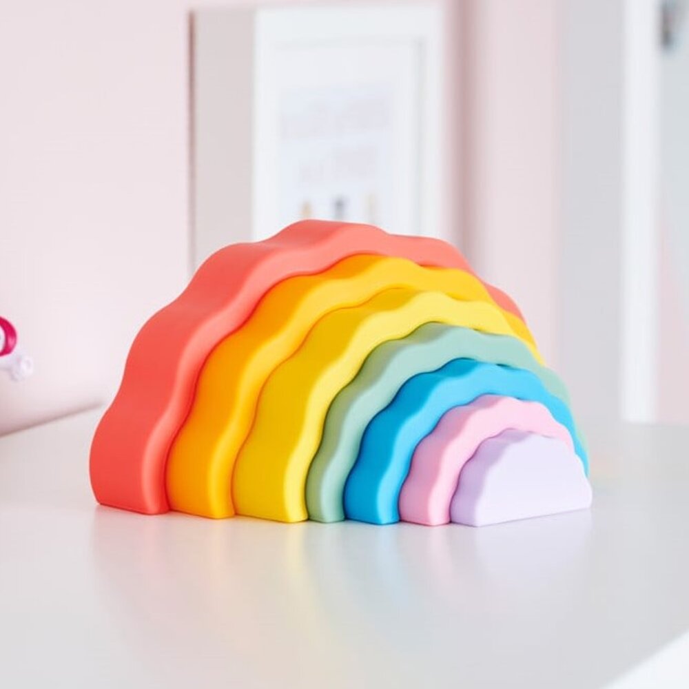 Silisoft Wobbel Regenboog (Regenboog) - Pk7