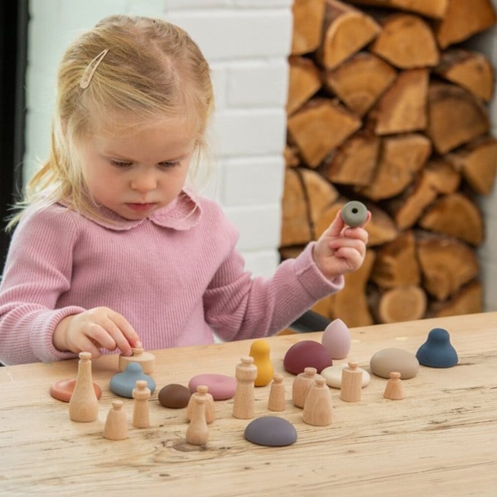 Silisoft Paddenstoelen Set (Aarde Kleuren)- Pk12