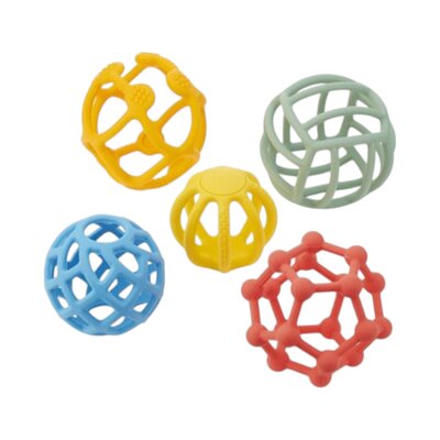 Silisoft Flexibele Ballen (Regenboog) - Pk5