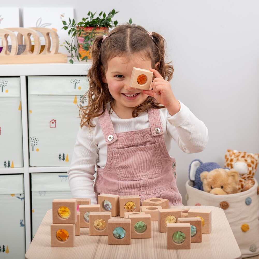 Houten Caleidoscoop Blokken Fsc 100% - Pk20