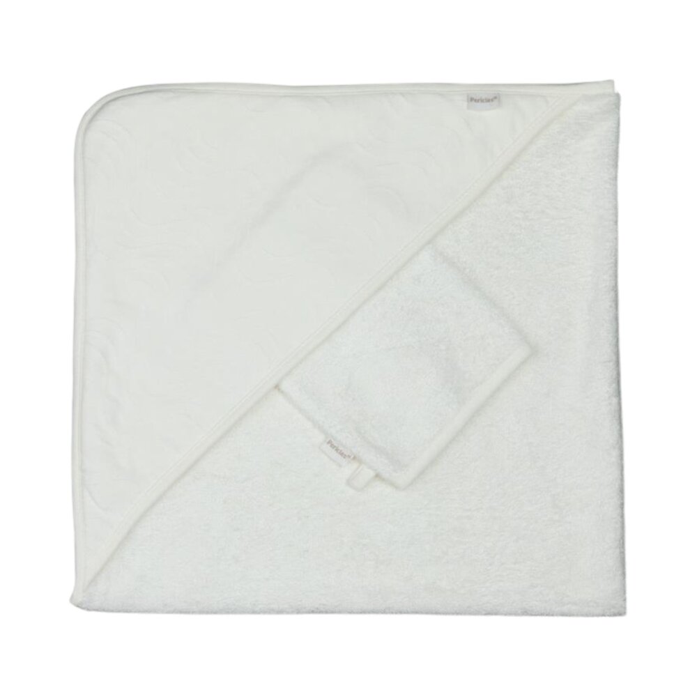 Badcape + Washand Boho 80X80 cm Ivory