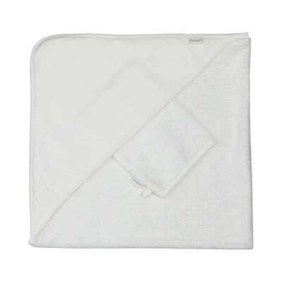 Badcape + Washand Boho 80X80 cm Ivory