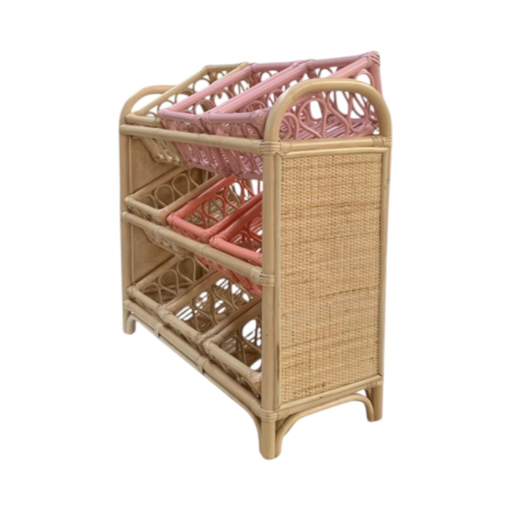 Opbergmeubel Renee Naturel Pink