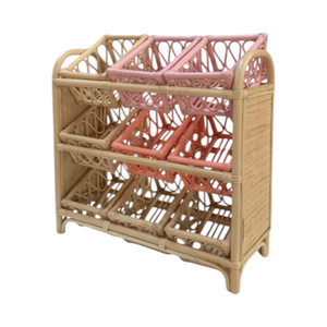 Opbergmeubel Renee Naturel Pink Opbergmeubel Renee Naturel Pink