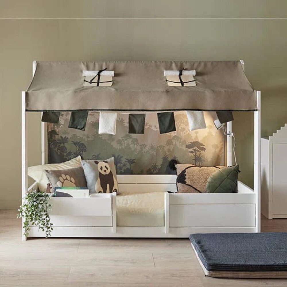 4-IN-1 bed met dakframe voor stofdak /Luxe L. White