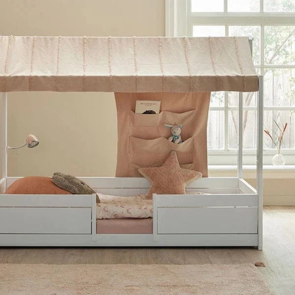 4-IN-1 bed met dakframe voor stofdak /Luxe L. White