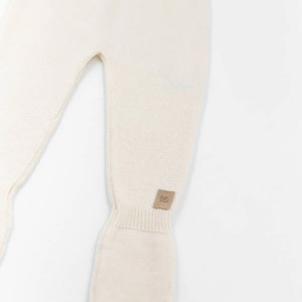 Pantalon met voetjes Bianco