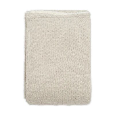 Deken Wieg 75x100cm Bliss Knit Teddy Nougat