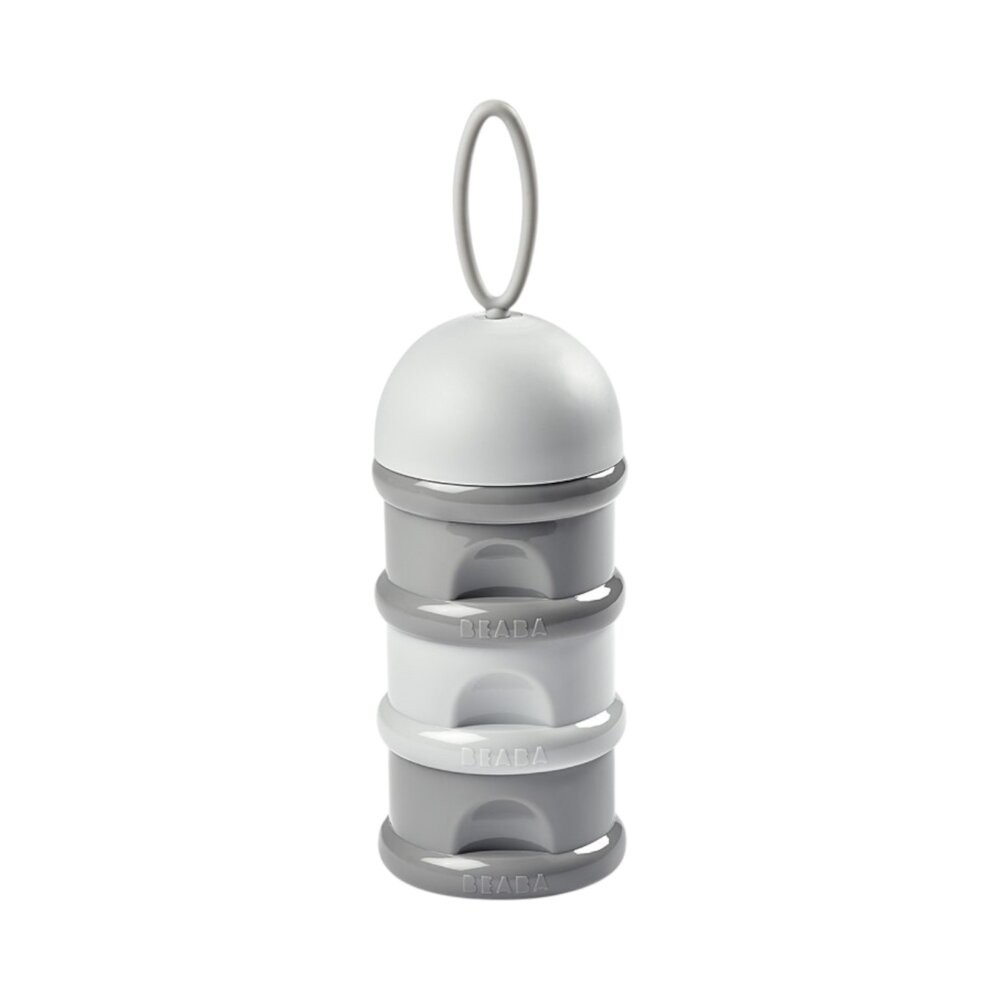 Stapelbare doseerdozen 3 compartimenten Grey