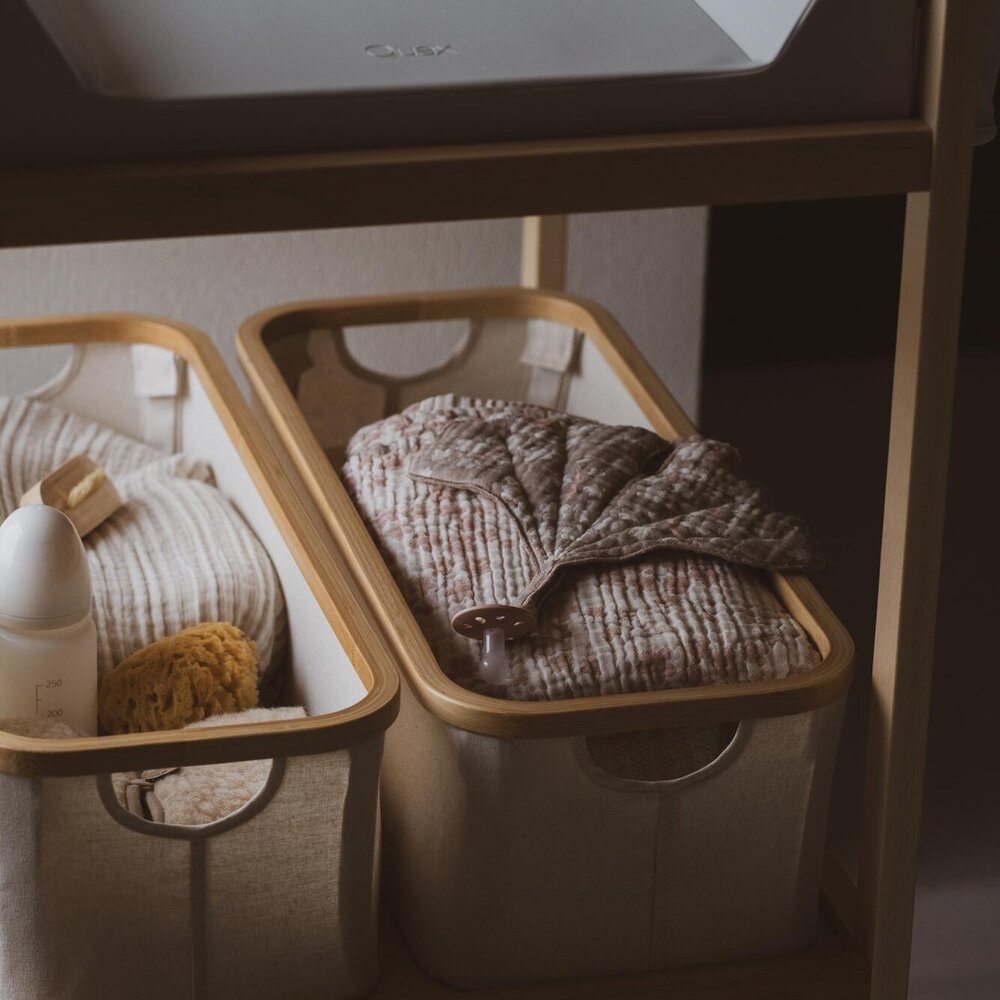 Opbergmandje luiertafel XL Naturel/beige