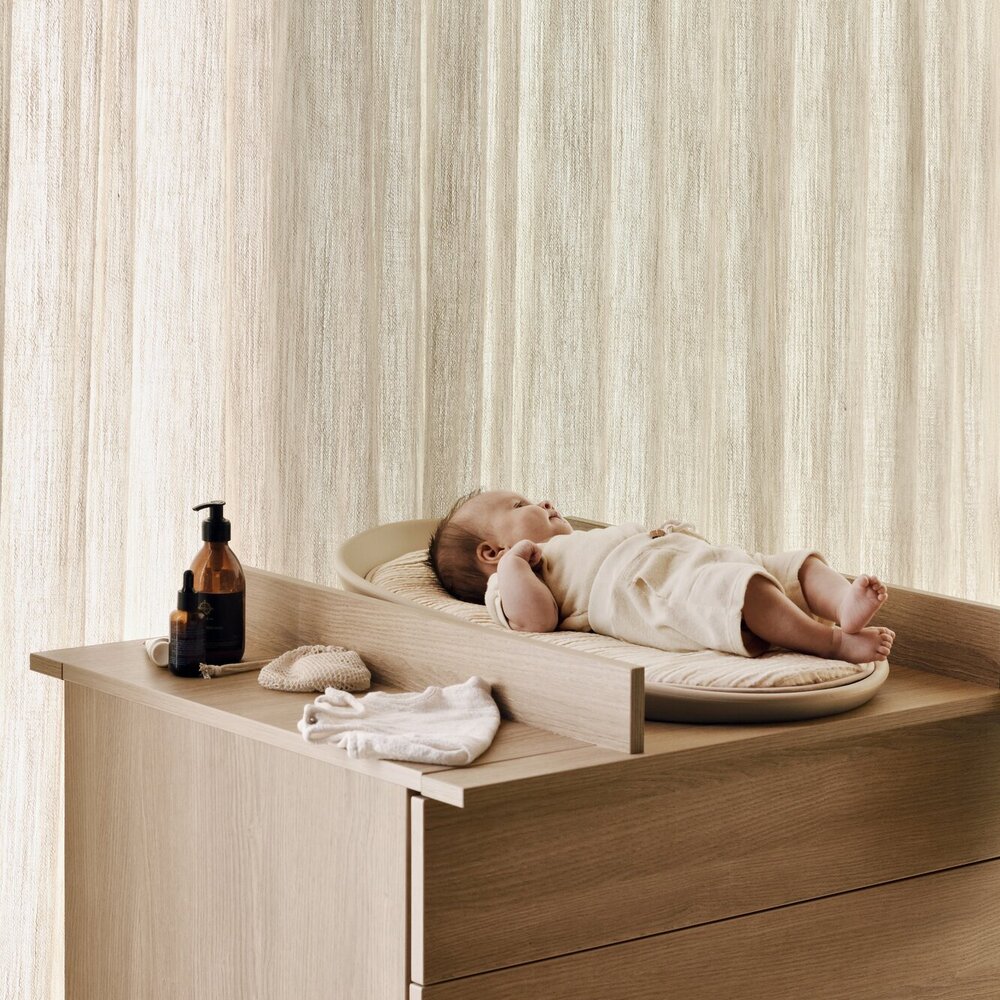 Flow Honey Ash 3-delige kamer (babybed 70x140+commode+extensie+2-deurskast)