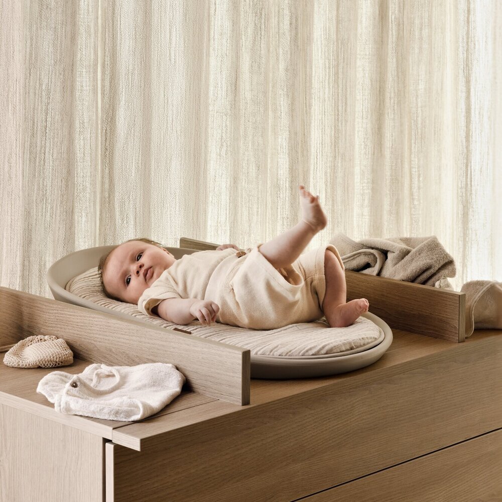 Flow Honey Ash 3-delige kamer (babybed 70x140+commode+extensie+2-deurskast)