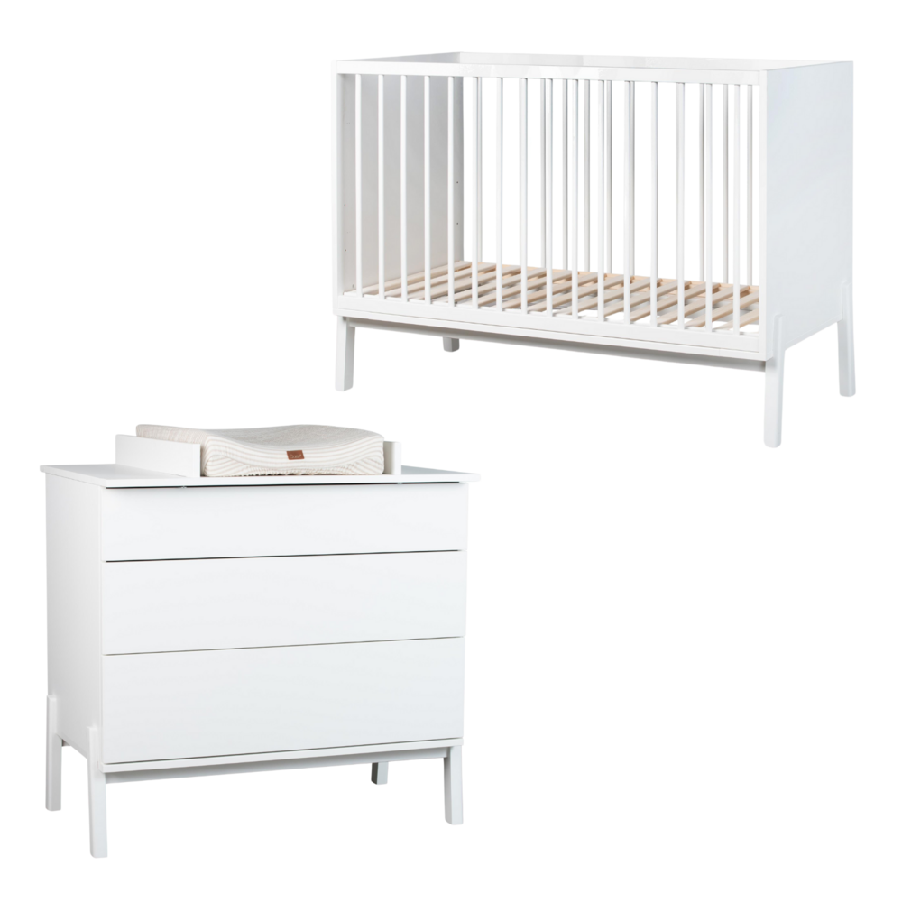 Ashi Cream 2-delige kamer (babybed 70x140+commode+extensie)