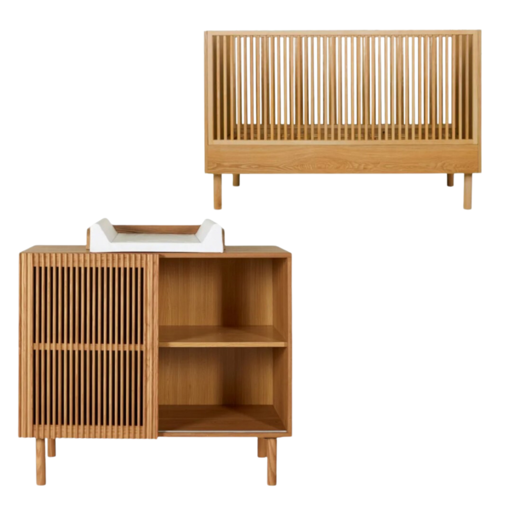 Hai No Ki 2-delige kamer (babybed 70x140+commode+extensie)