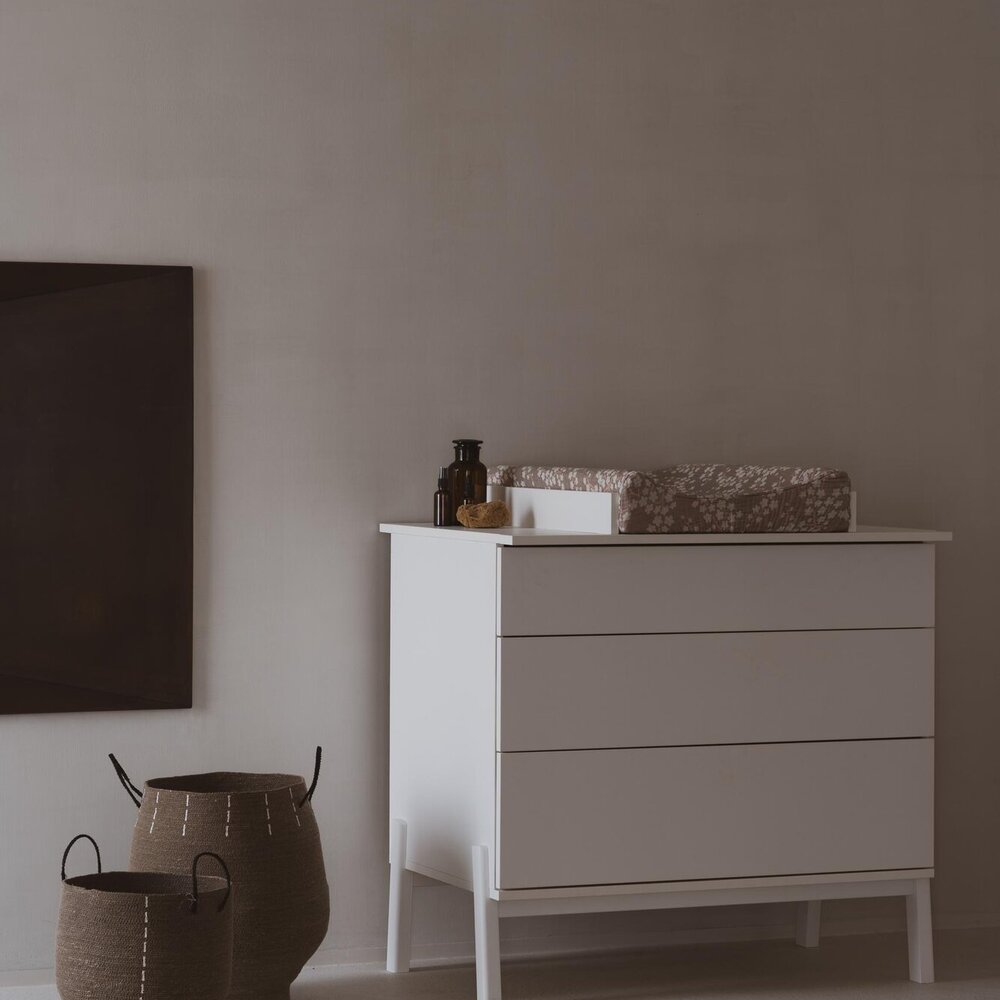 Ashi Cream 3-delige kamer (babybed 70x140+commode+extensie+2-deurskast) ecru