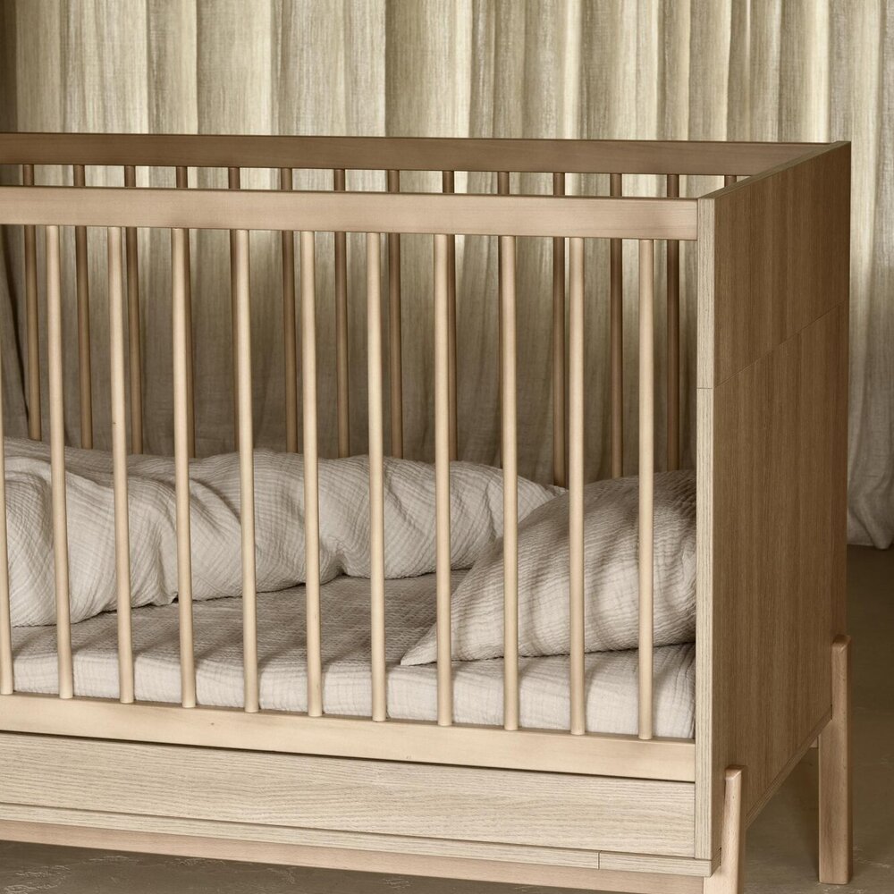 Ashi Honey Ash 3-delige kamer (babybed 70x140+commode+extensie+2-deurskast)