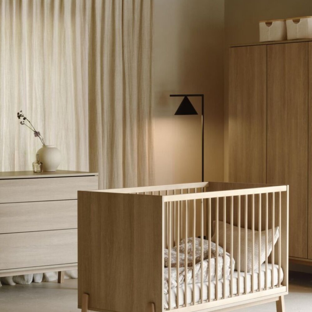 Ashi Honey Ash 3-delige kamer (babybed 70x140+commode+extensie+2-deurskast)