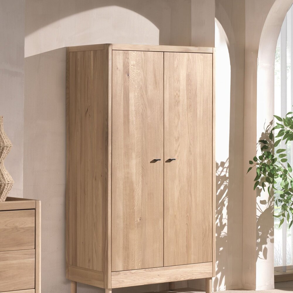 Forrest 3-delige kamer oak (babybed+commode+2-deurskast)