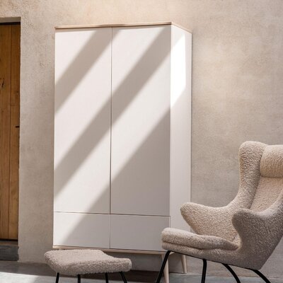 Flow Clay 3-delige kamer (babybed 70x140+commode+extensie+2-deurskast)
