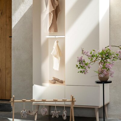 Flow Clay 3-delige kamer (babybed 70x140+commode+extensie+2-deurskast)