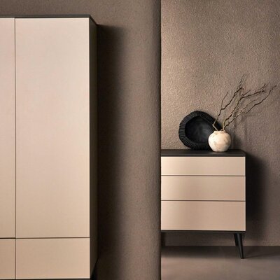 Flow Stone 3-delige kamer (babybed 70x140+commode+extensie+2-deurskast)