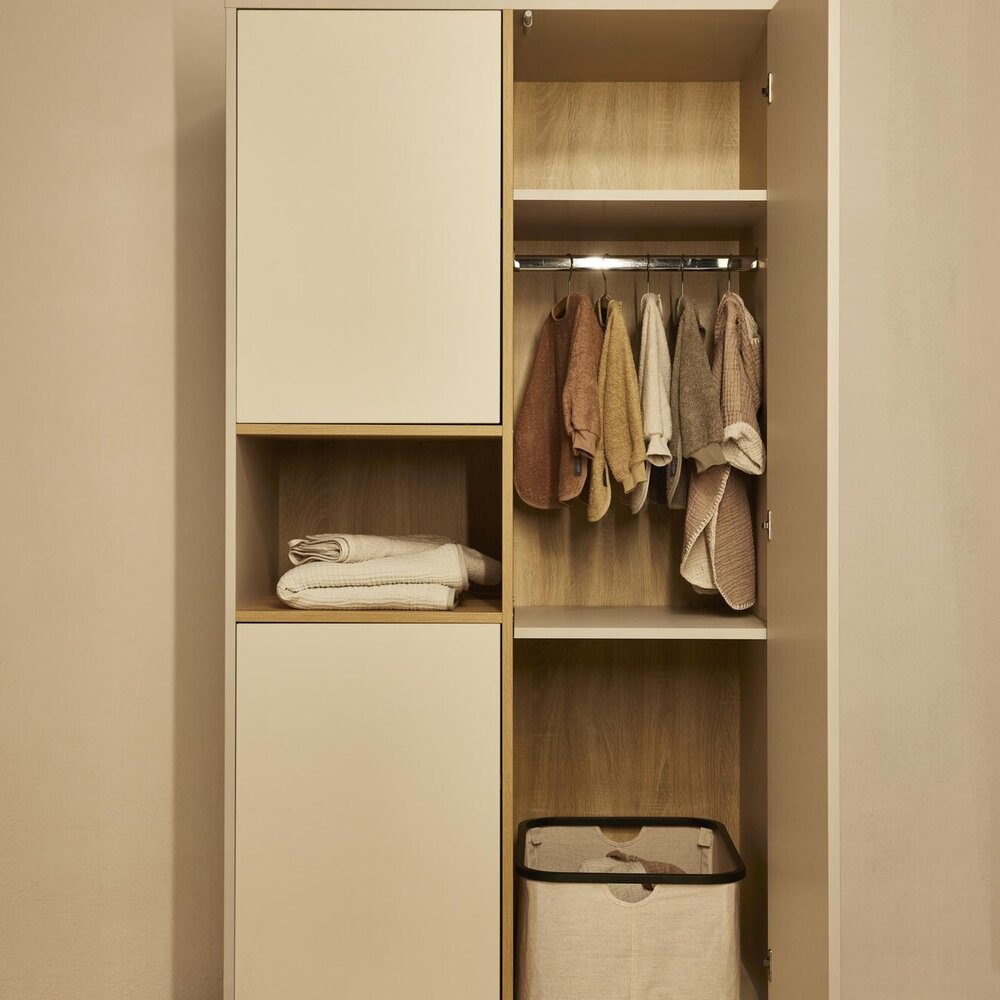 Loft Clay 3-delige kamer (babybed 70x140+commode+extensie+2-deurskast)