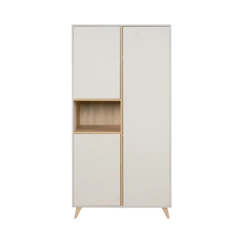 Loft Clay 3-delige kamer (babybed 70x140+commode+extensie+2-deurskast)