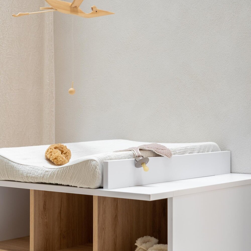 Loft White 3-delige kamer (babybed 70x140+commode+extensie+2-deurskast)