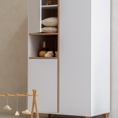 Loft White 3-delige kamer (babybed 70x140+commode+extensie+2-deurskast)