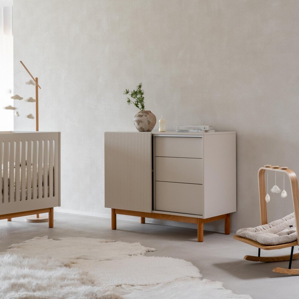 Mood Clay 2-delige kamer (babybed+commode+extensie)