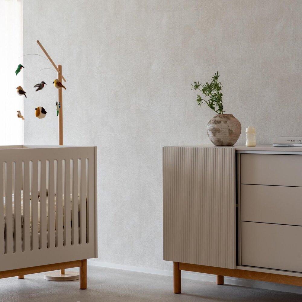 Mood Clay 2-delige kamer (babybed+commode+extensie)