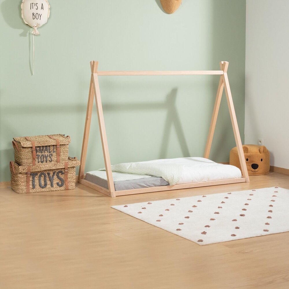 Teddy Beer Poef 40cm Beige