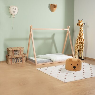 Teddy Beer Poef 40cm Beige