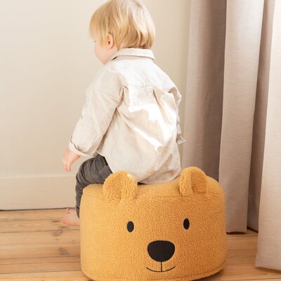 Teddy Beer Poef 40cm Beige