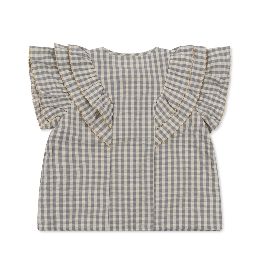Kim-shirt met korte mouwen en ruches - sleet check