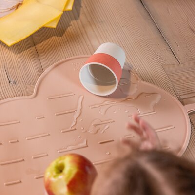 Yummy Clean Set - Afdruipmat & flessenborstel Blush