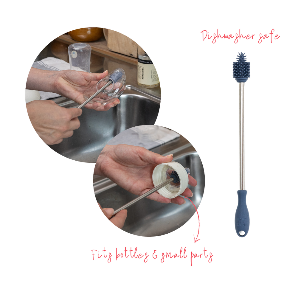Yummy brush - Kolf- en flessenborstel Denim